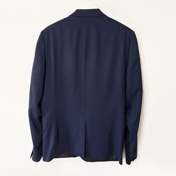 Theory Walden Revelstoke Navy Blue Two Button Double Vent Suit Jacket - Picture 2 of 9